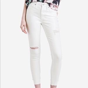 Levi’s 721 vintage high rise white jeans size 25